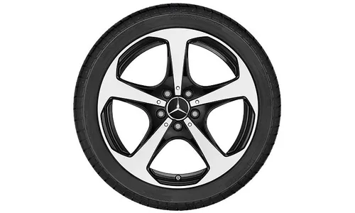 Диск колесный R18 Mercedes C-class W205, S205, C205, A205 , черный, 5 спиц, задний мост, оригинал — фото 1