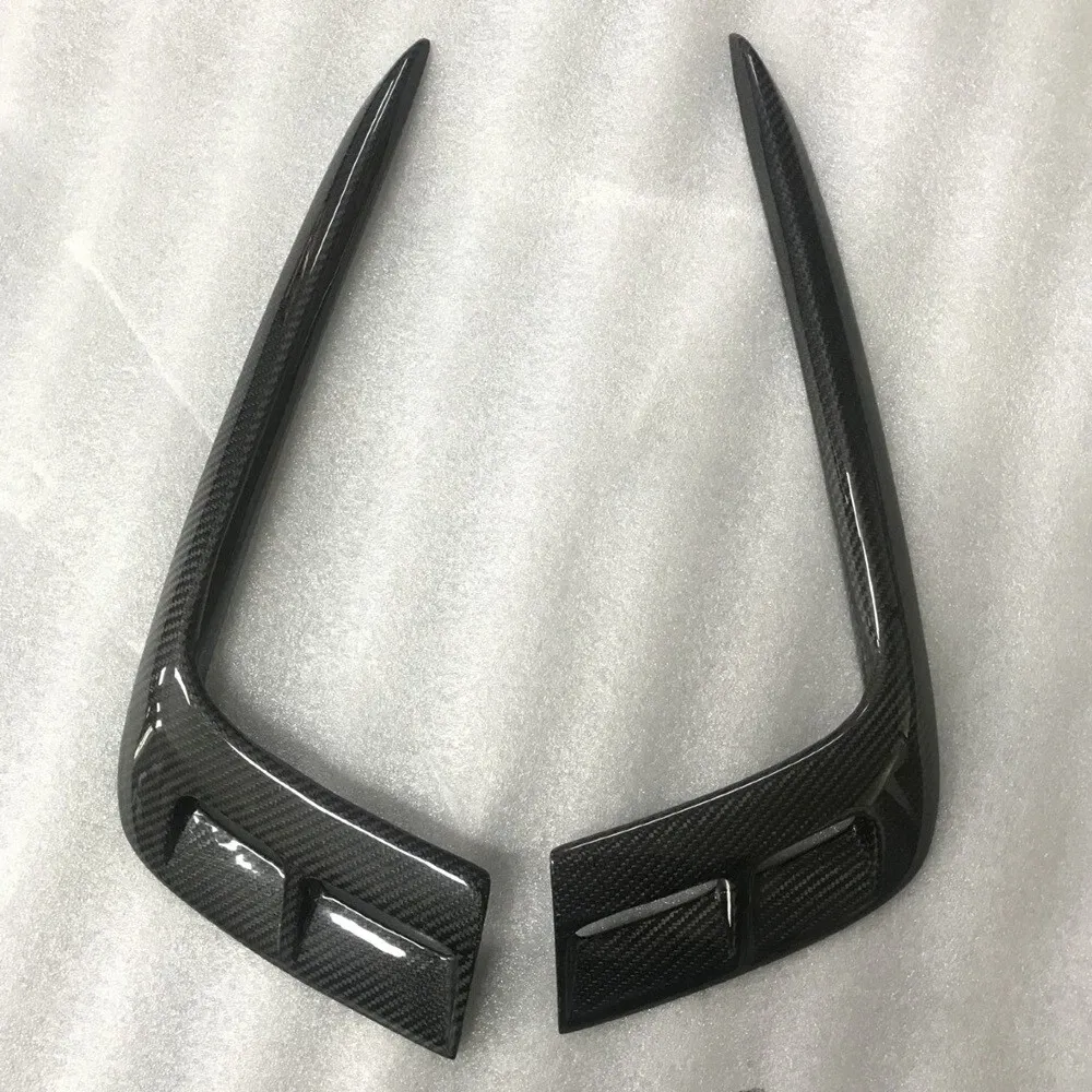 Carbon Fiber Car Front Splitter Grille Trims for Bentley Bentayga 15-22 — фото 1