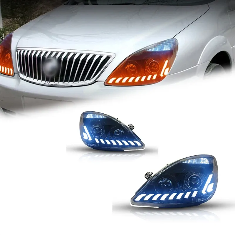 Фары передние LED с ходовыми огнями для Buick GL8 (2005-2015), комплект, комплект, FT Carlight Carlight — фото 1