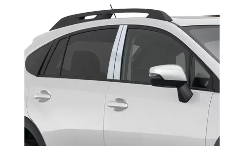 Накладки на стойки дверей 4шт. для Subaru XV Crosstrek 13-16 — фото 1