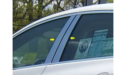 Накладки стоек дверей из нержавеющей стали 4 шт отделка двери QAA для Buick Verano 2012-2017 — фото 1
