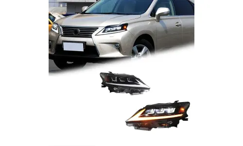 Фары передние LED с ходовыми огнями для Lexus RX270 (2009-2015), комплект, комплект, FT Carlight Carlight — фото 1