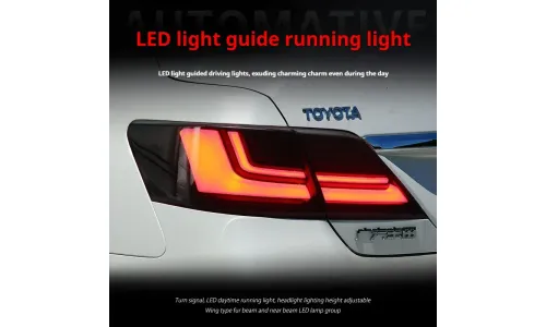 Задние LED-фонари динамический поворотник для Toyota Camry (2006-2011), комплект, комплект, FT Carlight Carlight — фото 4