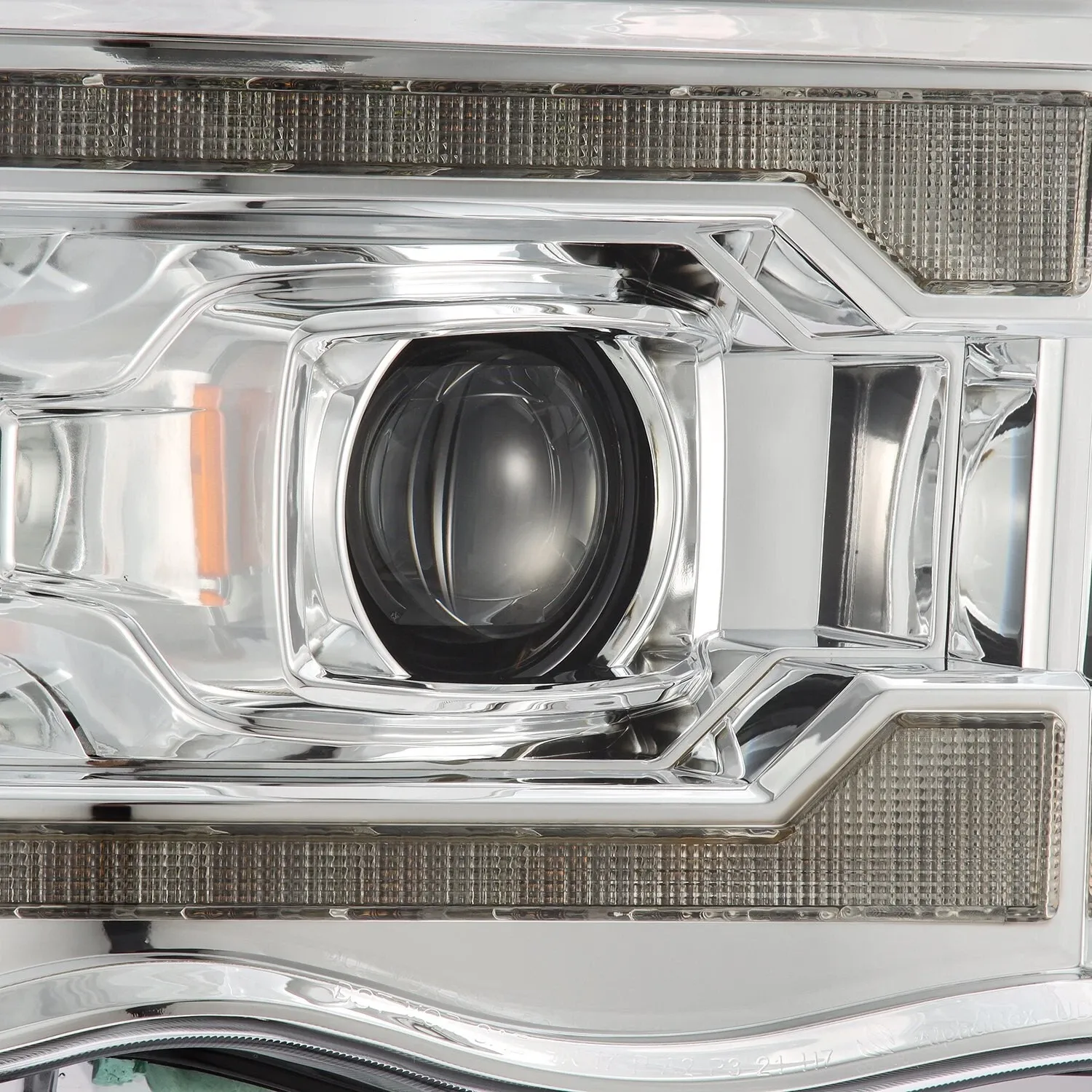 Фары проекторные Pro Chrome для Dodge Ram 1500 2002–2005, AlphaRex — фото 2