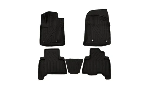 Коврики KVEST 3D в салон подходят для LEXUS GX, 2013-, 5шт. (полиуретан, черный, черный) / Лексус GХ — фото 1