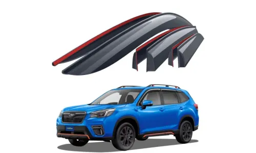 Дефлекторы боковых окон Subaru Forester 2019-2023 (Base, Premium), накладные, GoodYear — фото 1