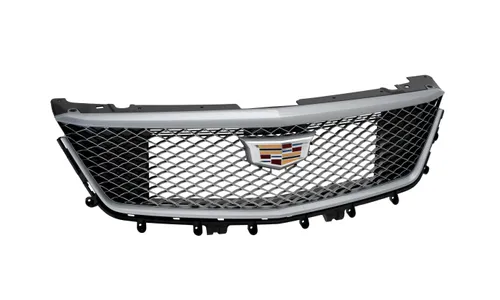 Решётка радиатора для Cadillac XT4 I (2024–2025), серебристый Galvano, GM — фото 5