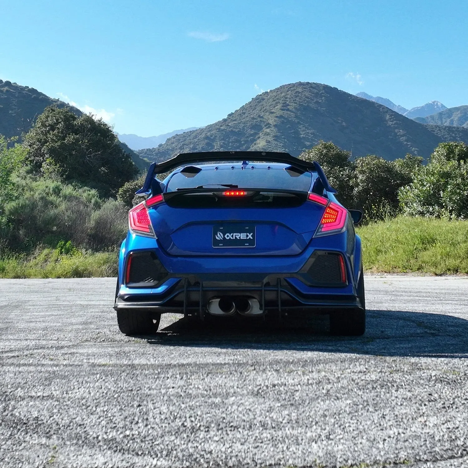 Фонари задние светодиодные Black Smoke NOVA Prismatic для Civic Hatchback 2016–2021, AlphaRex — фото 3