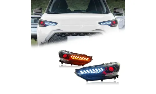 Фары передние LED с ходовыми огнями для Toyota Corolla Cross (2022-2024), комплект, комплект, FT Carlight Carlight — фото 1