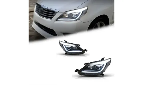 Фары передние LED с ходовыми огнями для Toyota Innova (2012-2015), комплект, комплект, FT Carlight Carlight — фото 1
