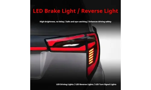 Задние LED-фонари динамический поворотник сквозные для Toyota Innova (2016-2022), комплект, комплект, FT Carlight Carlight — фото 3