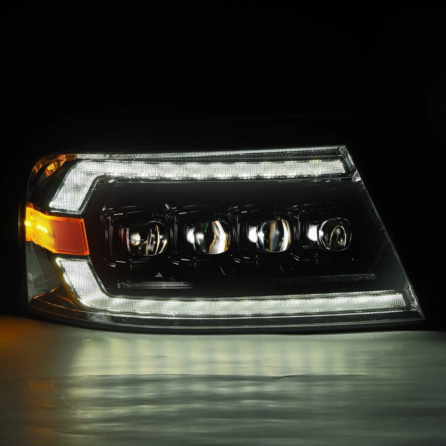 Фары светодиодные Alpha-Black NOVA для Ford F-150 / Mark LT 2004–2008, AlphaRex — фото 6