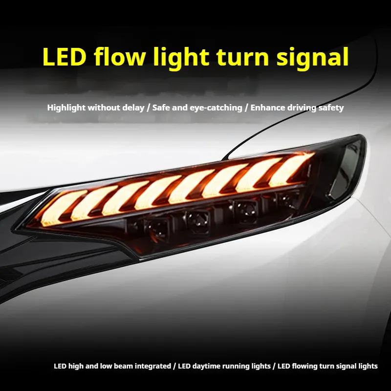 Фары передние LED с ходовыми огнями для Honda Fit Jazz GK5 (2014-2020), комплект, комплект, FT Carlight Carlight — фото 5