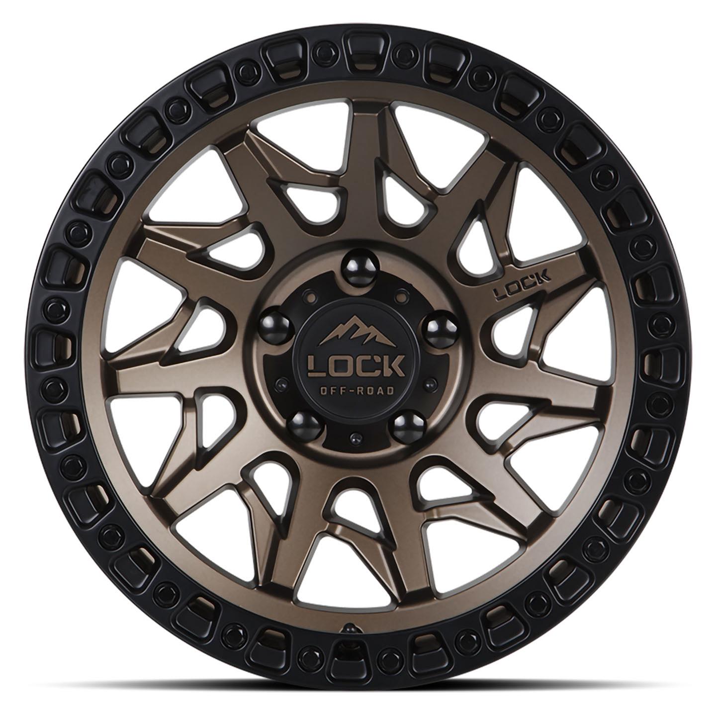 Диск колесный R18x9 Off-Road Lunatic Матовый Бронза Lock Off-Road — фото 1