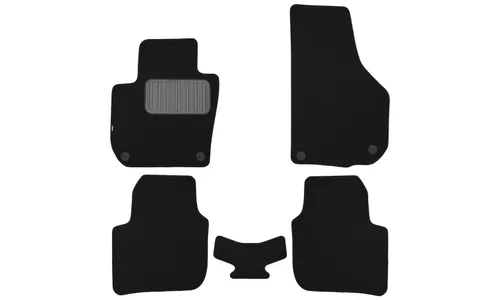 Коврики в салон Klever Premium SKODA Superb Combi АКПП 2008-2013, 2013-2015, универсал, 5 шт. (текстиль) / Шкода Суперб — фото 1