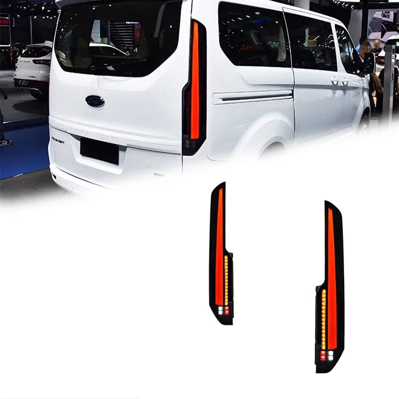 Задние LED-фонари динамический поворотник для Ford Tourneo Custom / Transit V362 (2016-2022), комплект, комплект, FT Carlight Carlight — фото 1
