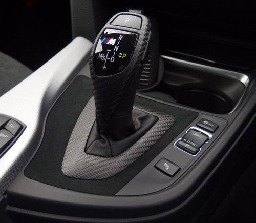 Накладка селектора передач M Performance для BMW F30-36, карбон, оригинал — фото 1