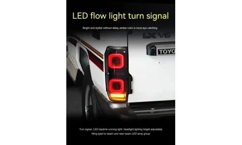 Задние LED-фонари динамический поворотник для Toyota Land Cruiser 70 (1984-2024), комплект, комплект, FT Carlight Carlight — фото 4