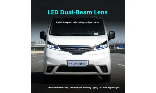 Фары передние LED с ходовыми огнями для Nissan NV200 (2010-2018), комплект, комплект, FT Carlight Carlight — фото 4