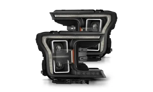 Фары проекторные Pro MK II Black для Ford F-150 XL/XLT 2018–2020, AlphaRex — фото 3