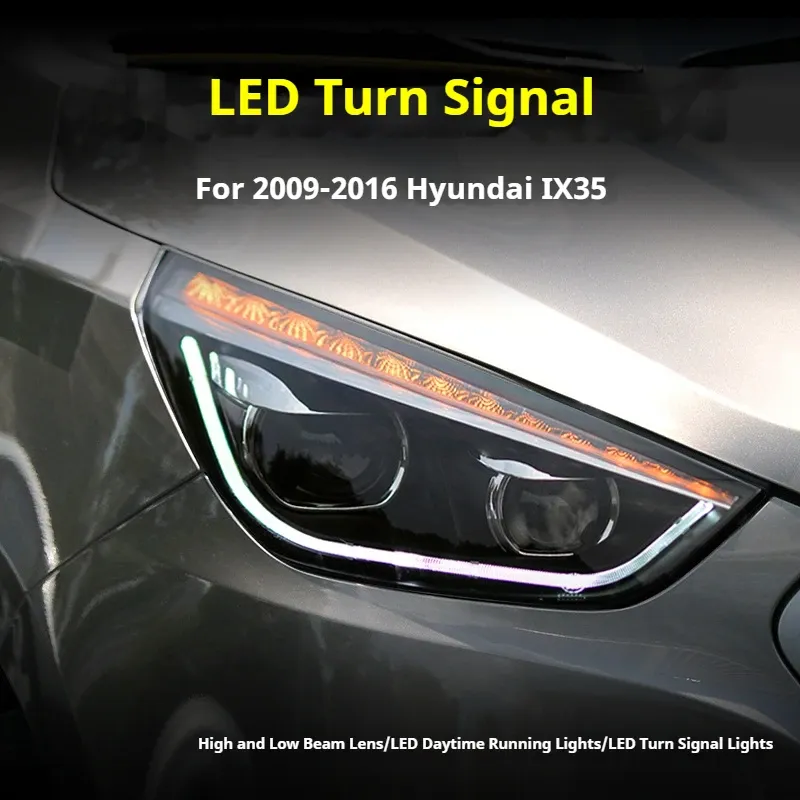 Фары передние LED с ходовыми огнями для Hyundai IX35 (2009-2016), комплект, комплект, FT Carlight Carlight — фото 3