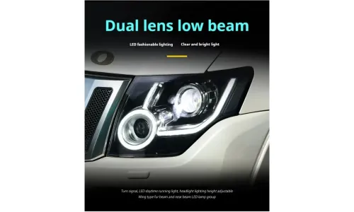 Фары передние LED с ходовыми огнями для Mitsubishi Pajero V93/V97/V87 (2006-2021), комплект, комплект, FT Carlight Carlight — фото 3