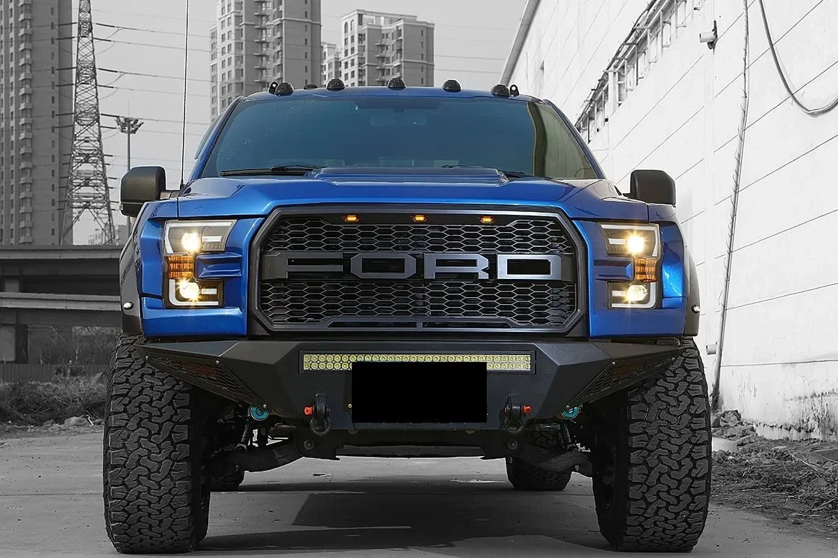 Фары проекторные Pro Series Chrome для Ford F-150 XL/XLT 2015–2017, AlphaRex — фото 7