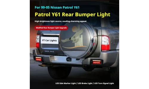 Задние LED-фонари динамический поворотник для Nissan Patrol Y61 (1999-2005), комплект, комплект, FT Carlight Carlight — фото 5