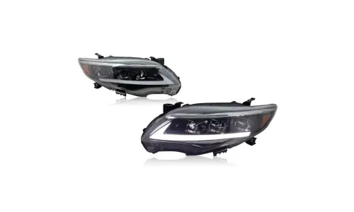 Фары передние LED с ходовыми огнями для Toyota Corolla (2011-2013), комплект, комплект, FT Carlight Carlight — фото 4
