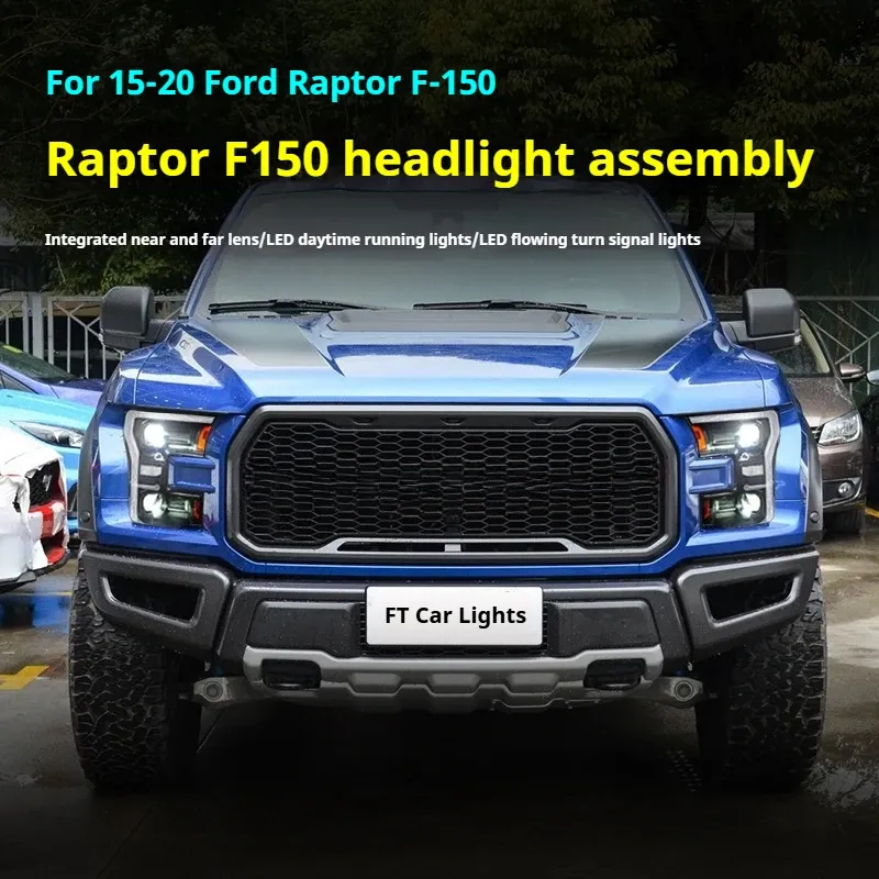 Фары передние LED с ходовыми огнями для Ford Raptor F-150 (2015-2020), комплект, комплект, FT Carlight Carlight — фото 5