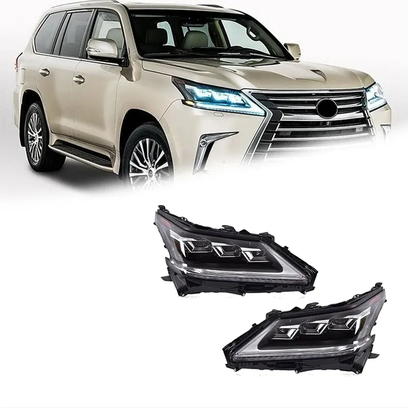 Фары передние LED с ходовыми огнями для Lexus LX570 (2016-2020), комплект, комплект, FT Carlight Carlight — фото 1