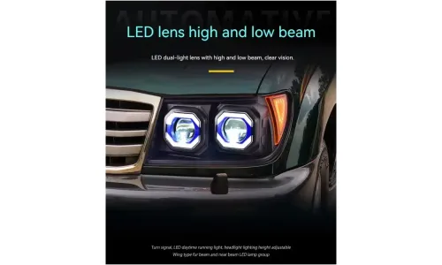 Фары передние LED с ходовыми огнями для Toyota Land Cruiser 100 (1998-2007), комплект, комплект, FT Carlight Carlight — фото 3