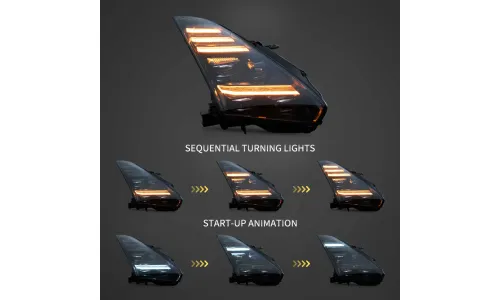 Фары VLAND LED проекторы высокой интенсивности для Nissan GT-R R35 (2008-2023) — фото 4