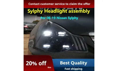 Фары передние LED с ходовыми огнями для Nissan Sylphy/Sentra (2006-2019), комплект, комплект, FT Carlight Carlight — фото 2