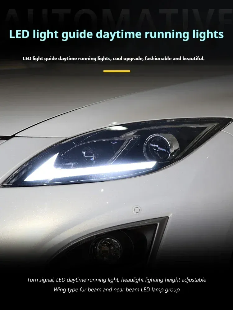 Фары передние LED с ходовыми огнями для Mazda 6 (2009-2016), комплект, комплект, FT Carlight Carlight — фото 2
