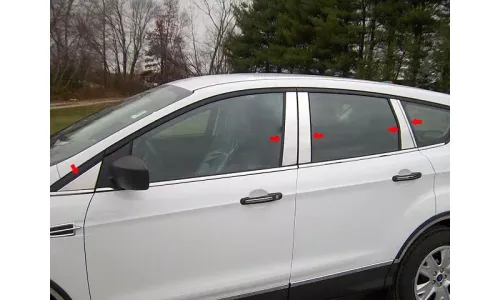 Ford Escape без ключа 13-19 QAA нержавеющая сталь хром полированные стойки стойки 10 шт. — фото 1