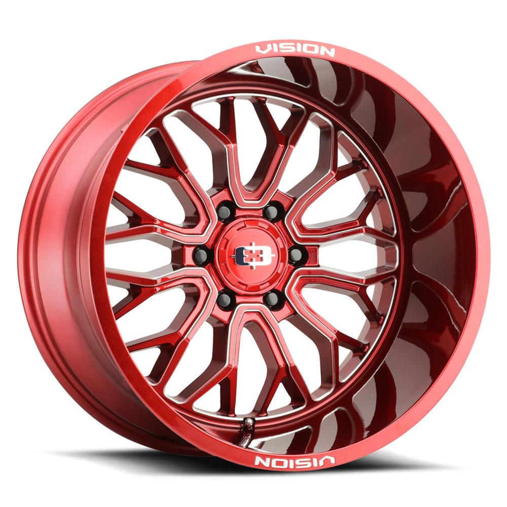 Диск колесный R20x9 402 Riot Series Глянцевый Красный Vision Wheel — фото 1