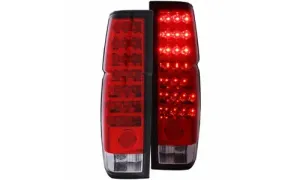 Nissan D21 1986 87 88 89 90 91 92 93 1994 задние фонари LED красный/прозрачный, коплект, ANZO USA — фото 1