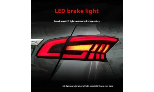 Задние LED-фонари динамический поворотник для Nissan Sylphy (2012-2024), комплект, комплект, FT Carlight Carlight — фото 4