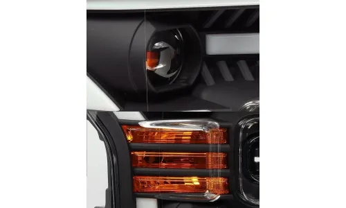 Фары проекторные светодиодные Black LUXX для Ford F-150 XL/XLT 2015–2017, AlphaRex — фото 4