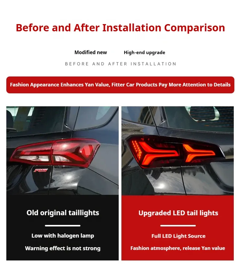 Задние LED-фонари динамический поворотник для Chevrolet Equinox (2017-2023), комплект, комплект, FT Carlight Carlight — фото 7