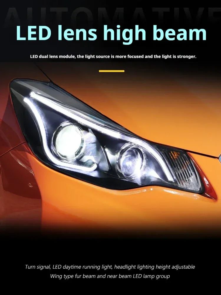 Фары передние LED с ходовыми огнями для Subaru XV (2012-2017), комплект, FT Carlight — фото 2