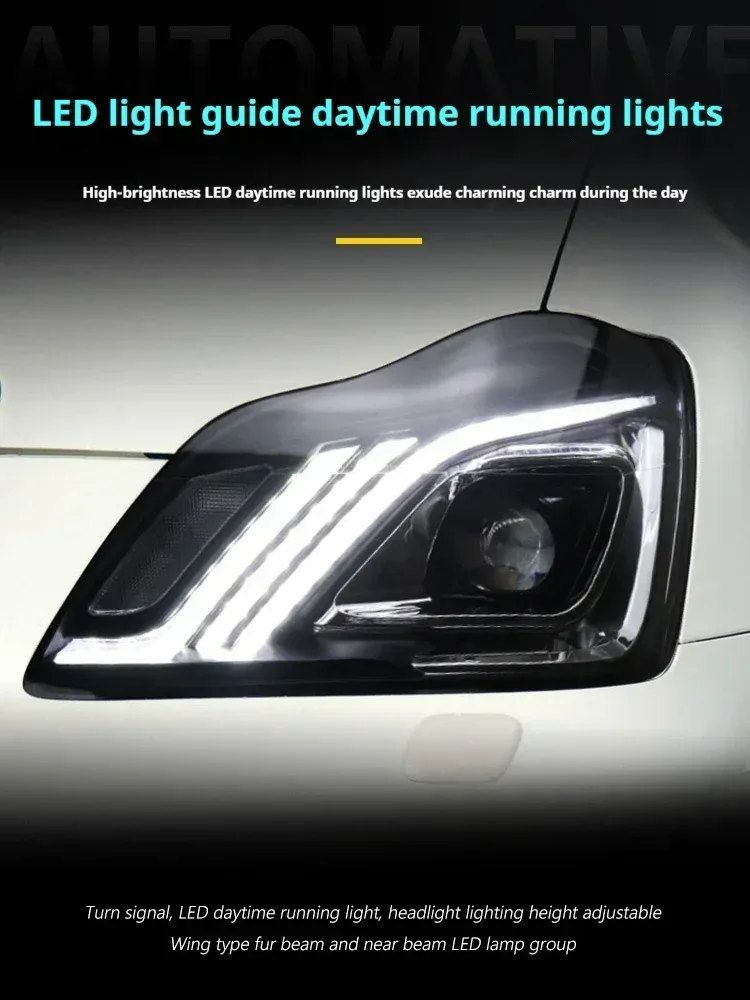 Фары передние LED с ходовыми огнями для Toyota Crown (2003-2009), комплект, FT Carlight — фото 3