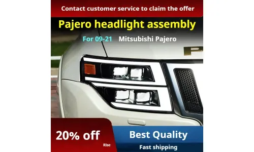 Фары передние LED с ходовыми огнями для Mitsubishi Pajero V93/V97 (2009-2021), комплект, комплект, FT Carlight Carlight — фото 2