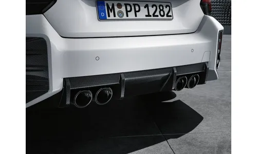 Диффузор заднего бампера M Performance карбоновый для BMW M2 G87, оригинал — фото 1