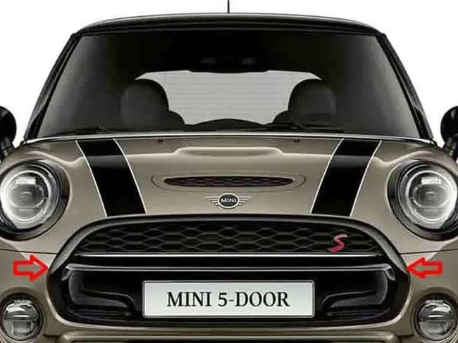 Рамка решётки декоративная Piano Black для MINI F55/F56, оригинал — фото 1