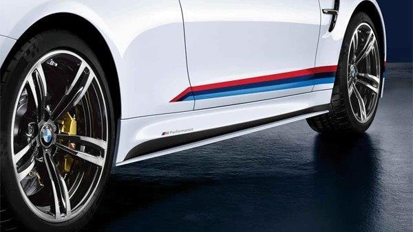 Комплект плёнок порогов M Performance Frozen Black для BMW M4 F82/F83, оригинал — фото 1