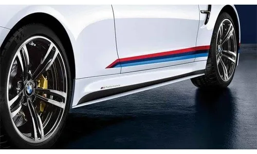 Комплект плёнок порогов M Performance Frozen Black для BMW M4 F82/F83, оригинал — фото 1