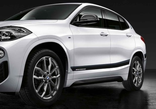 Комплект боковых полос Frozen Black M Performance для BMW X2 F39, оригинал — фото 1
