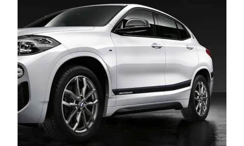 Комплект боковых полос Frozen Black M Performance для BMW X2 F39, оригинал — фото 1